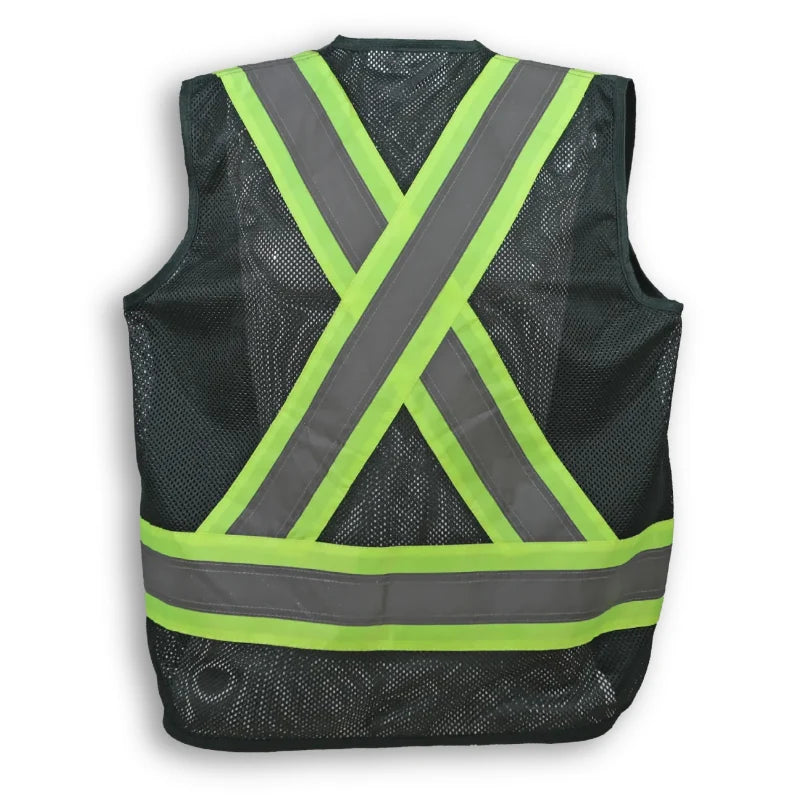 Big K Clothing® High Visibility 300D Polyester Mesh Safety Surveyor Vest - BK402MESH
