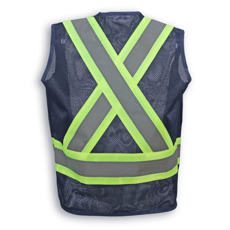 Big K Clothing® High Visibility 300D Polyester Mesh Safety Surveyor Vest - BK402MESH