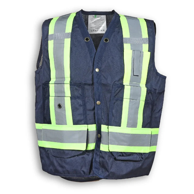 Big K Clothing® High Visibility 300D Polyester Mesh Safety Surveyor Vest - BK402MESH