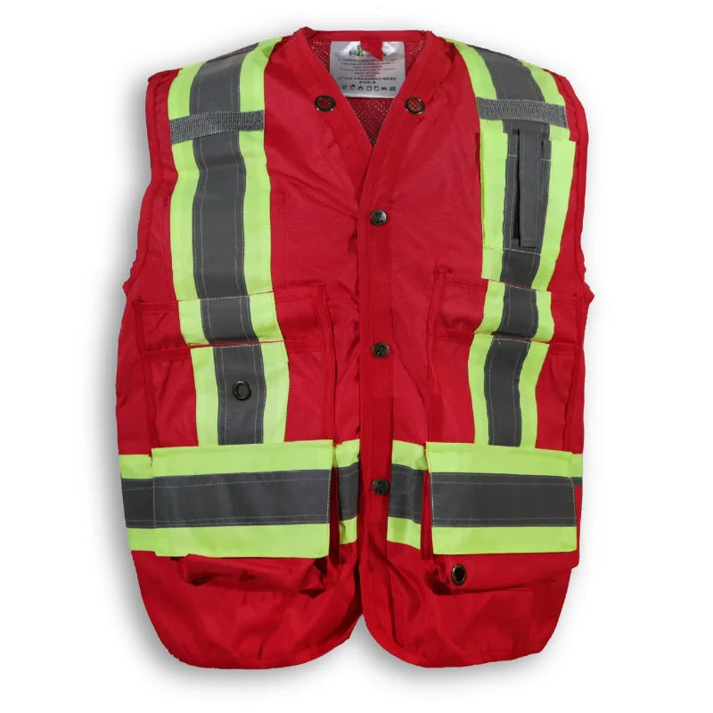 Big K Clothing® High Visibility 300D Polyester Mesh Safety Surveyor Vest - BK402MESH