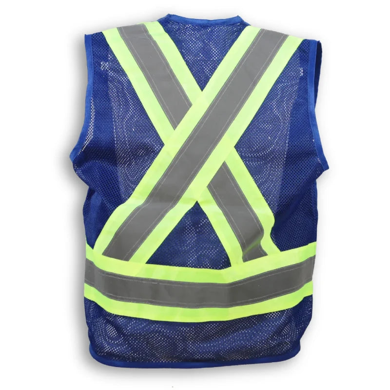 Big K Clothing® High Visibility 300D Polyester Mesh Safety Surveyor Vest - BK402MESH