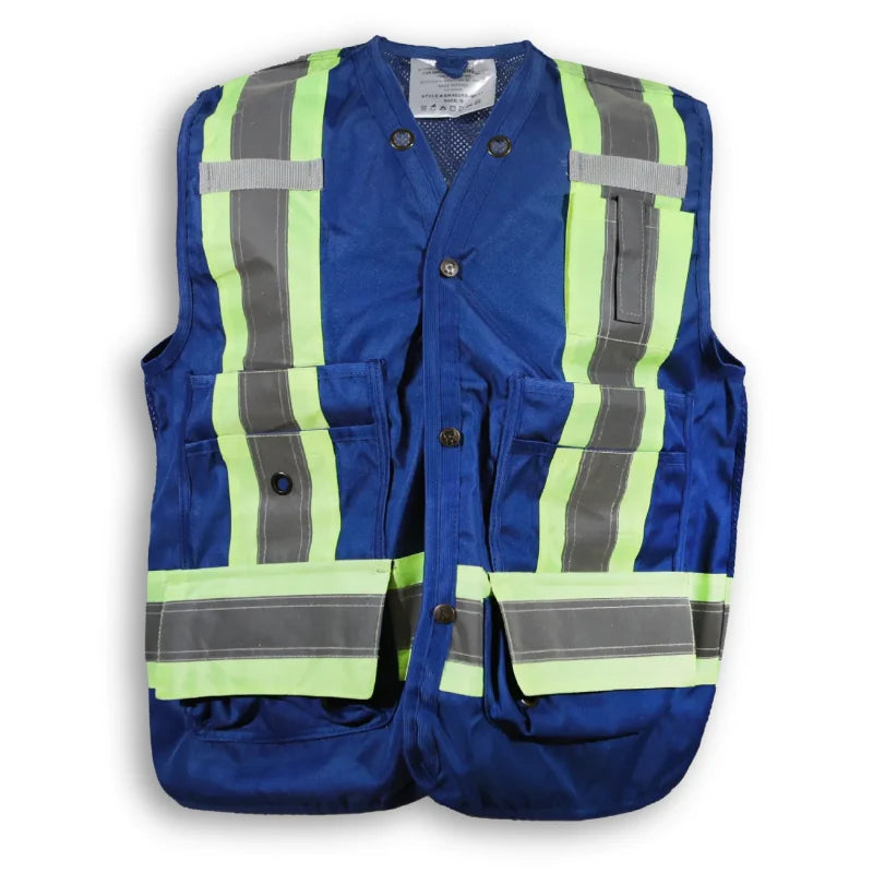Big K Clothing® High Visibility 300D Polyester Mesh Safety Surveyor Vest - BK402MESH