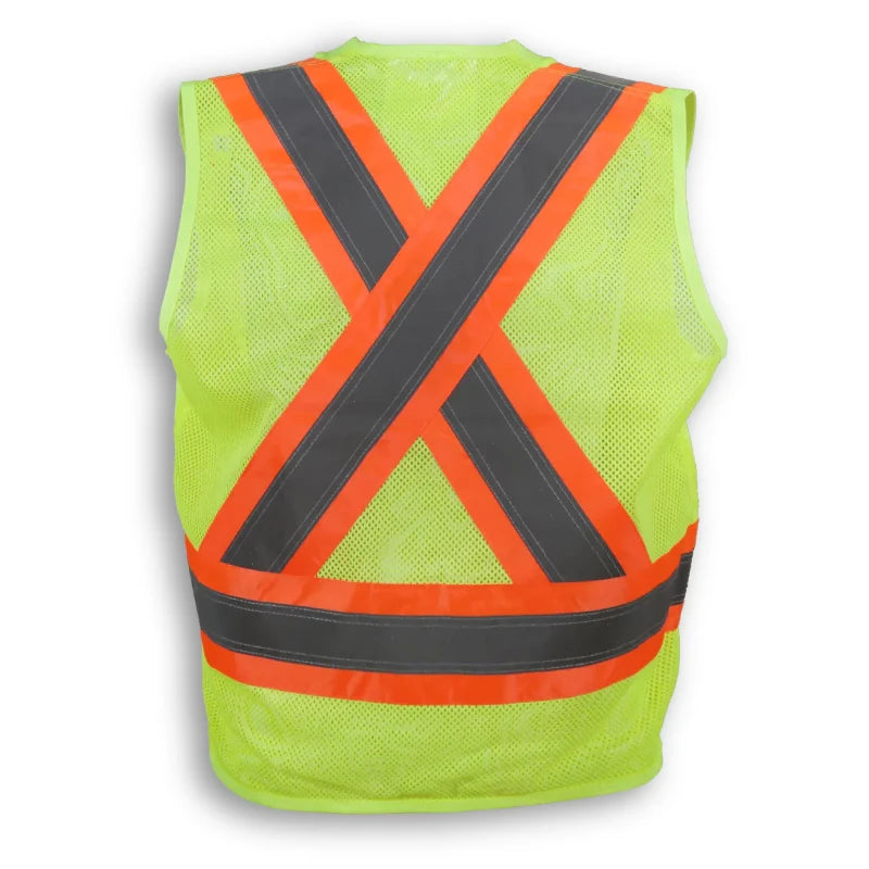 Big K Clothing® High Visibility 300D Polyester Mesh Safety Surveyor Vest - BK402MESH