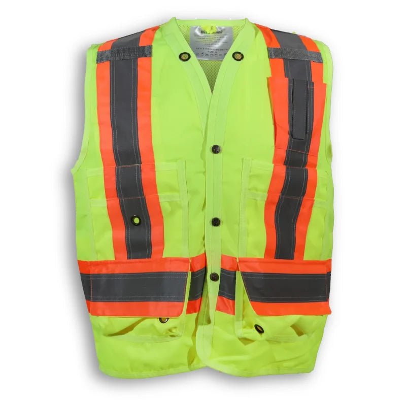 Big K Clothing® High Visibility 300D Polyester Mesh Safety Surveyor Vest - BK402MESH