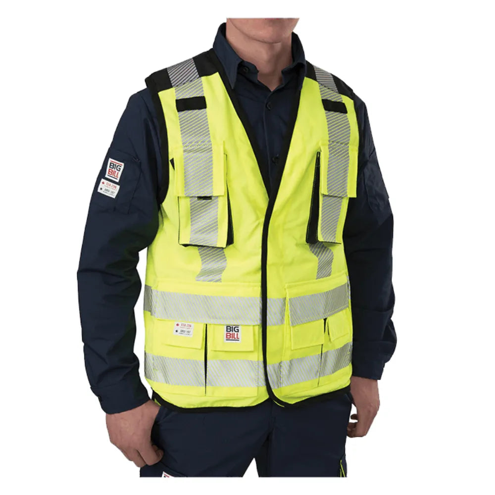 Big Bill High Visibility Surveyor's Vest - CSA Class 2 Level 2 - 648HVT