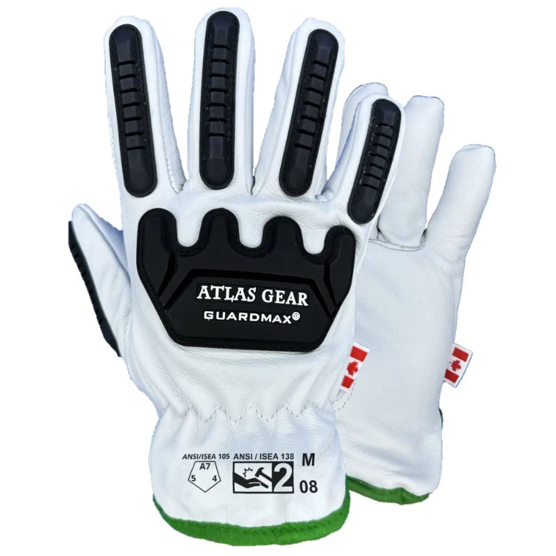 Atlas GuardMax® Leather Impact Safety Gloves - 801