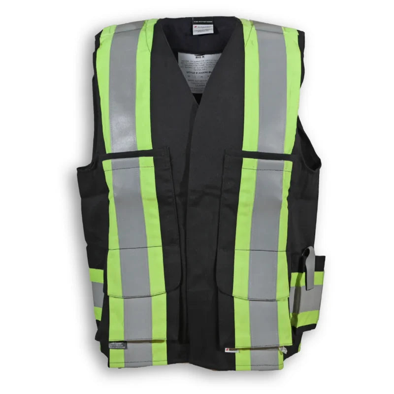 Big K Clothing® High Visibility FR Indura Ultrasoft Supervisor Safety Vest - BK222FRI