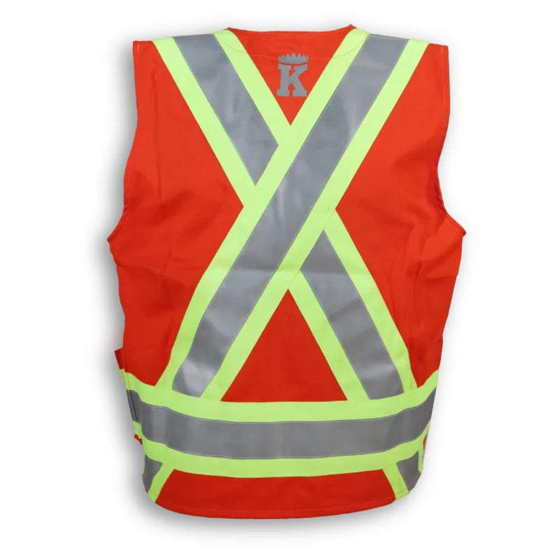 Big K Clothing® High Visibility FR Indura Ultrasoft Supervisor Safety Vest - BK222FRI