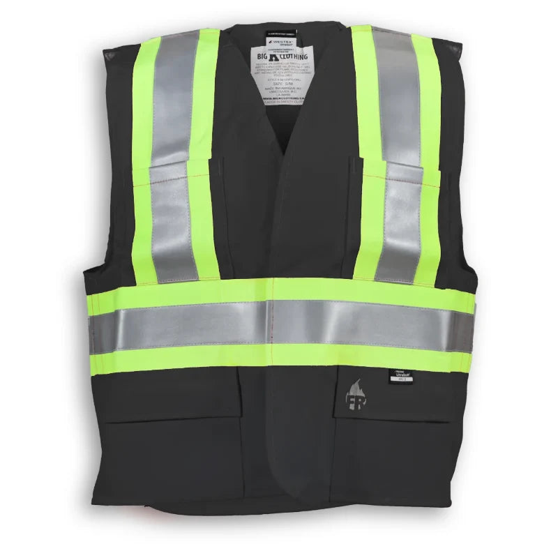 Big K Clothing® High Visibility FR Indura Ultrasoft Surveyor Safety Vest - BK105FRI