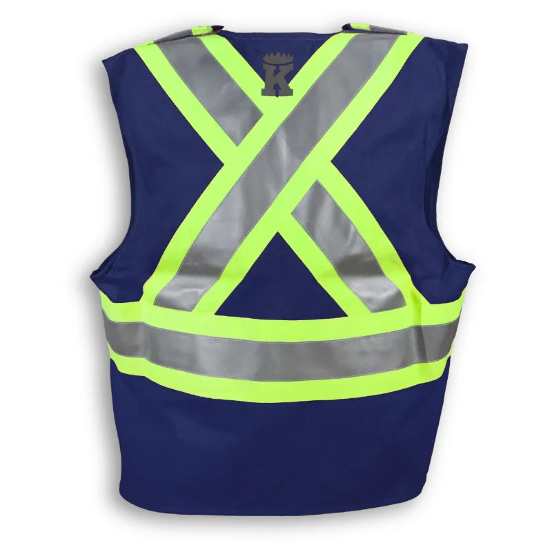 Big K Clothing® High Visibility FR Indura Ultrasoft Surveyor Safety Vest - BK105FRI