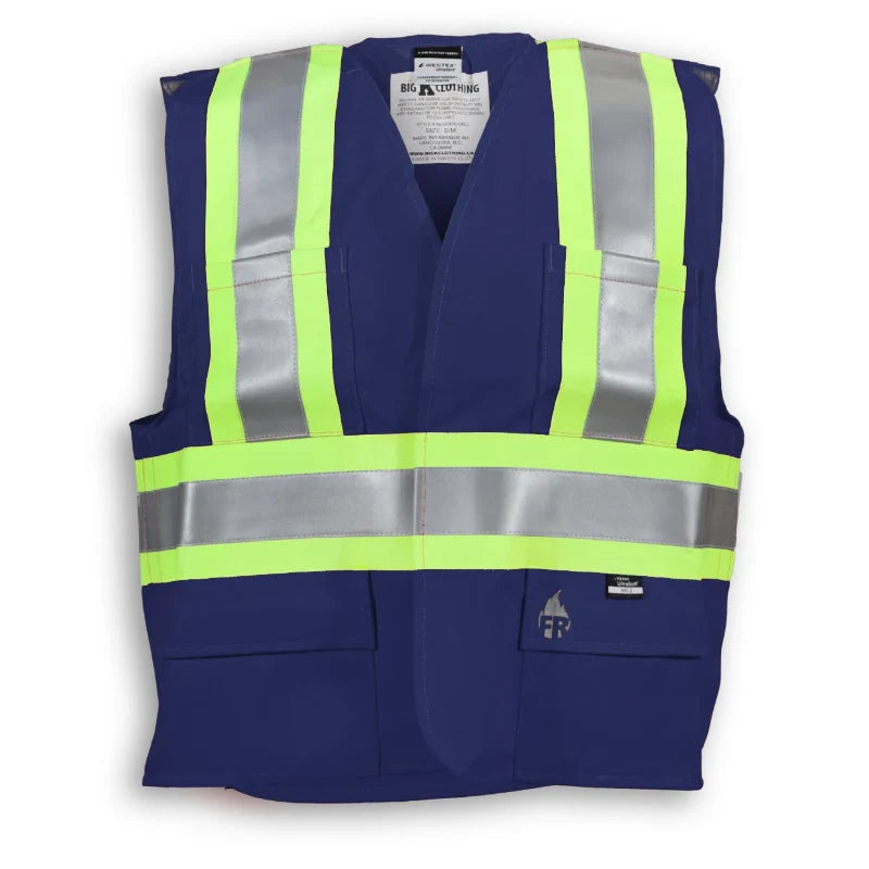Big K Clothing® High Visibility FR Indura Ultrasoft Surveyor Safety Vest - BK105FRI