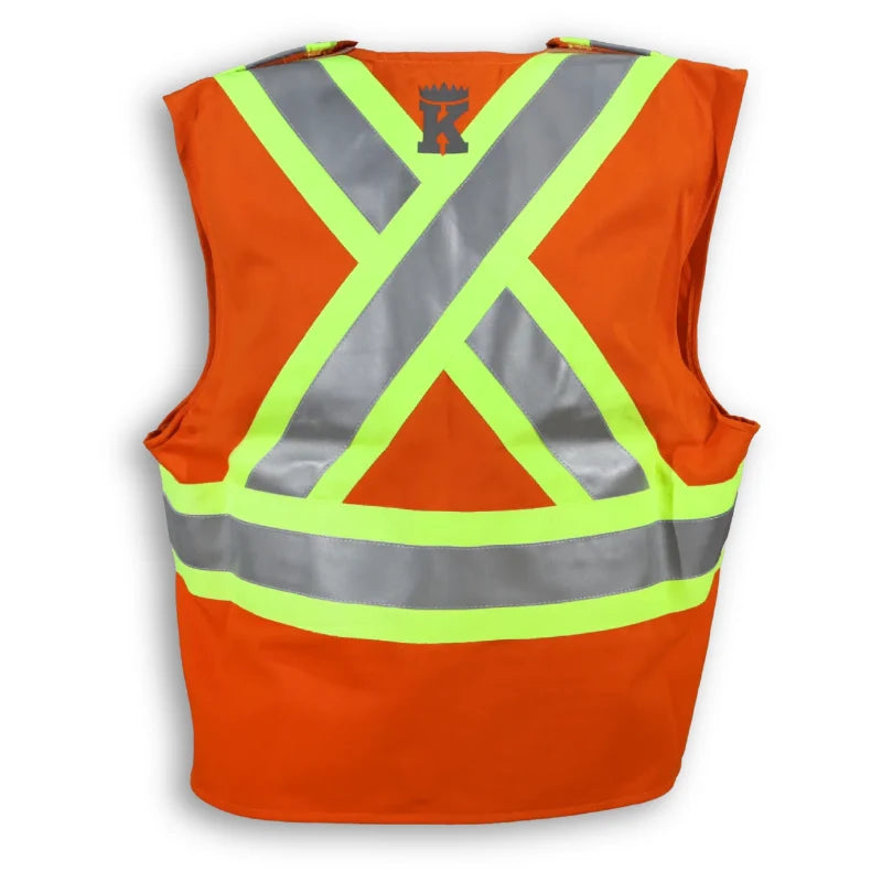 Big K Clothing® High Visibility FR Indura Ultrasoft Surveyor Safety Vest - BK105FRI