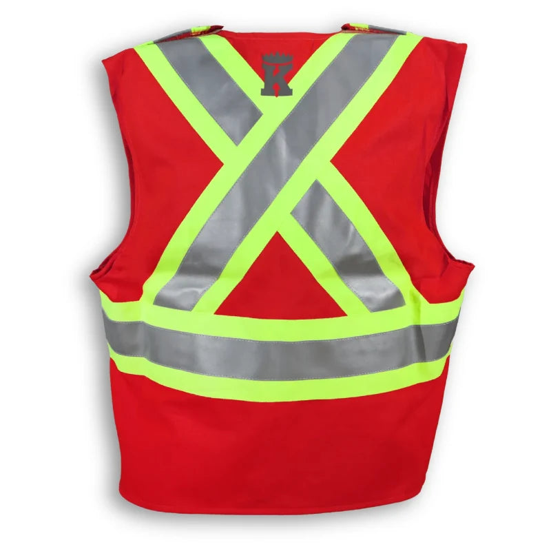 Big K Clothing® High Visibility FR Indura Ultrasoft Surveyor Safety Vest - BK105FRI