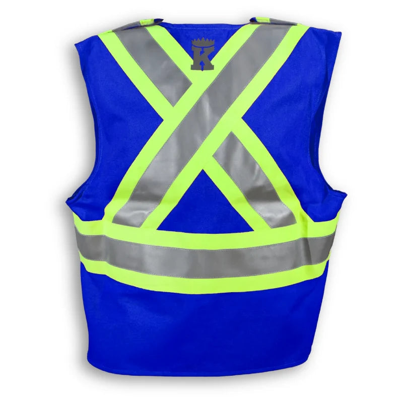 Big K Clothing® High Visibility FR Indura Ultrasoft Surveyor Safety Vest - BK105FRI