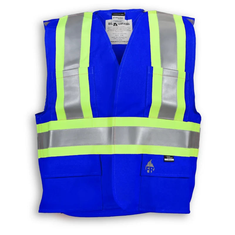 Big K Clothing® High Visibility FR Indura Ultrasoft Surveyor Safety Vest - BK105FRI