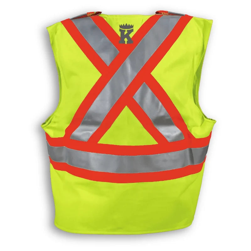 Big K Clothing® High Visibility FR Indura Ultrasoft Surveyor Safety Vest - BK105FRI