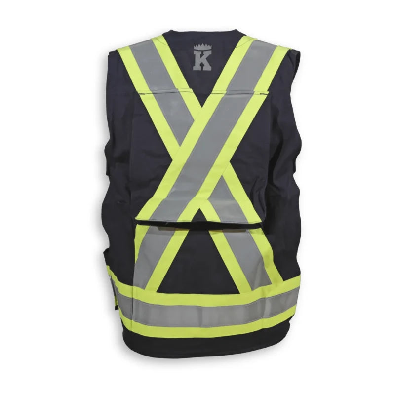 Big K Clothing® High Visibility Flame Resistant Ultrasoft Surveyor Safety Vest - BK305FRI