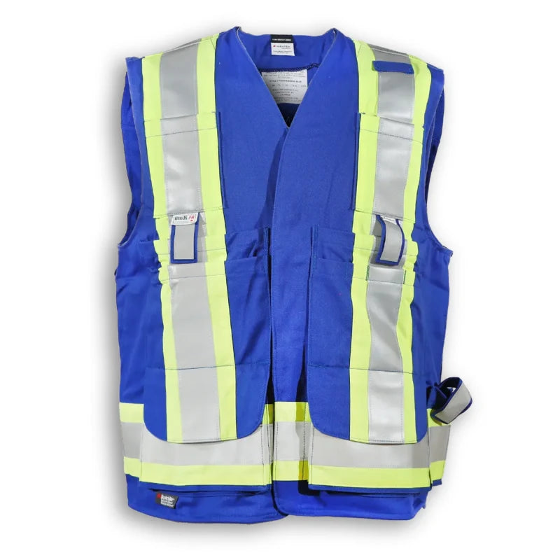 Big K Clothing® High Visibility Flame Resistant Ultrasoft Surveyor Safety Vest - BK305FRI