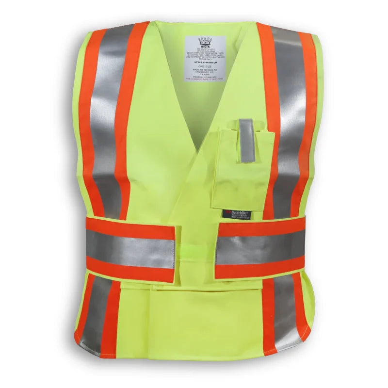 Big K Clothing® High Visibility Indura Ultrasoft FR Traffic Safety Vest - BK444FRI