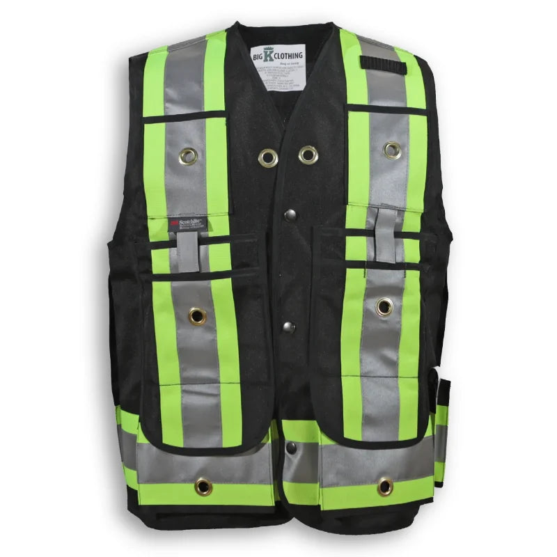 Big K Clothing® High Visibility Poly/Cotton Surveyor Safety Vest - BK305