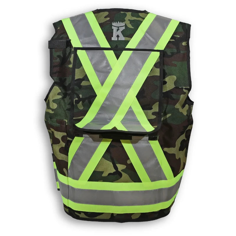 Big K Clothing® High Visibility Poly/Cotton Surveyor Safety Vest - BK305