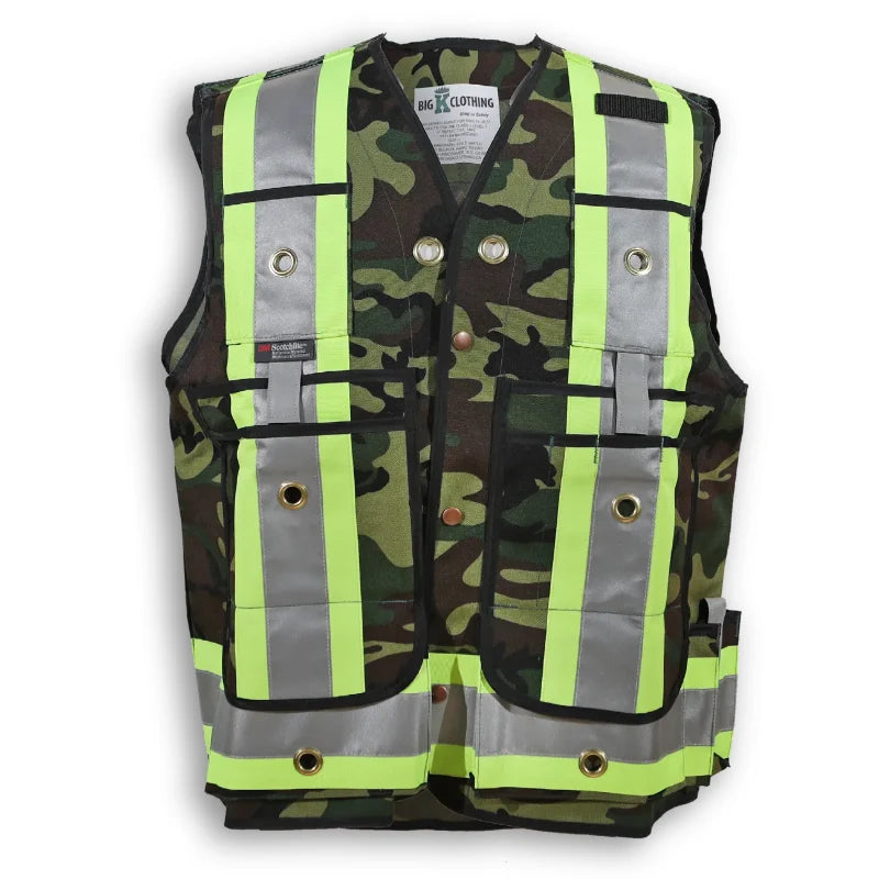 Big K Clothing® High Visibility Poly/Cotton Surveyor Safety Vest - BK305
