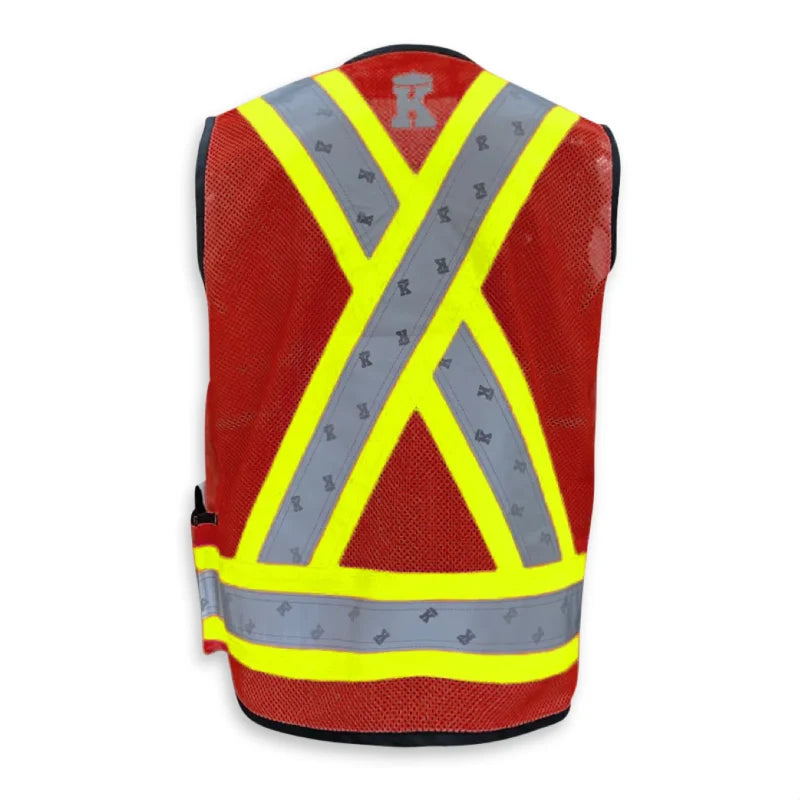 Big K Clothing® High Visibility Poly/Cotton Surveyor Safety Vest - BK305-Mesh