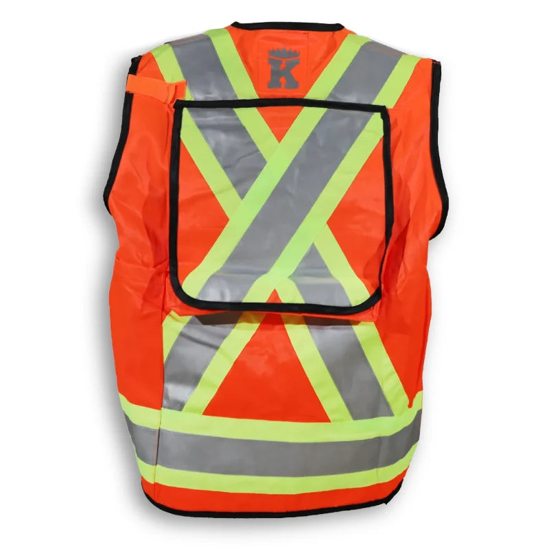 Big K Clothing® High Visibility Poly/Cotton Surveyor Safety Vest - BK305