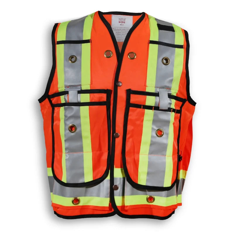 Big K Clothing® High Visibility Poly/Cotton Surveyor Safety Vest - BK305