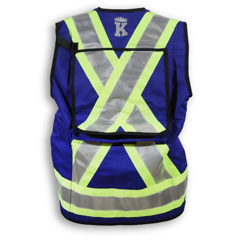 Big K Clothing® High Visibility Poly/Cotton Surveyor Safety Vest - BK305