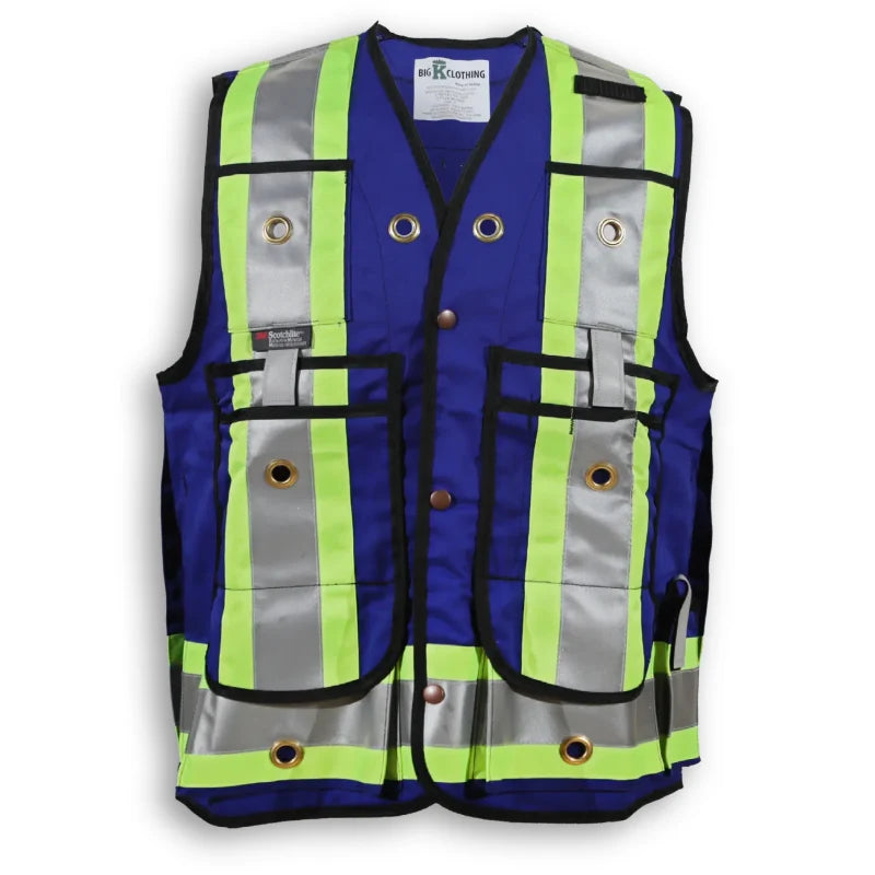 Big K Clothing® High Visibility Poly/Cotton Surveyor Safety Vest - BK305