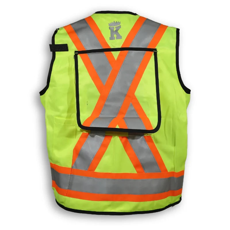 Big K Clothing® High Visibility Poly/Cotton Surveyor Safety Vest - BK305