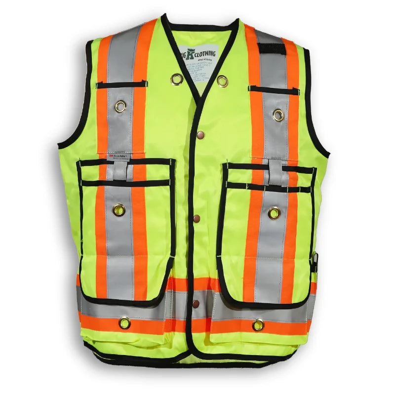 Big K Clothing® High Visibility Poly/Cotton Surveyor Safety Vest - BK305