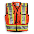 Big K Clothing® High Visibility Poly/Cotton Mesh Supervisor Safety Vest - Orange - BK400