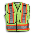 Big K Clothing® High Visibility Poly/Cotton Mesh Supervisor Safety Vest - Yellow Lime - BK500