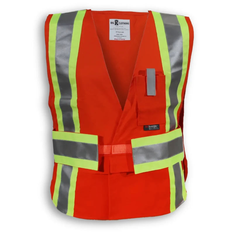 Big K Clothing® High Visibility Poly/Cotton Traffic Safety Vest - BK444