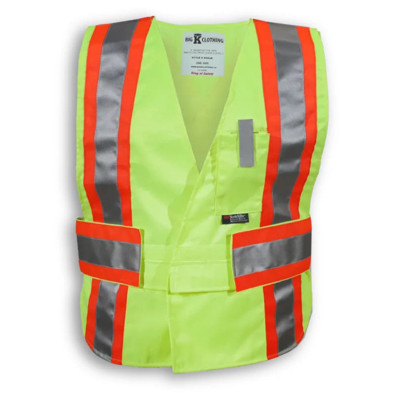 Big K Clothing® High Visibility Poly/Cotton Traffic Safety Vest - BK444