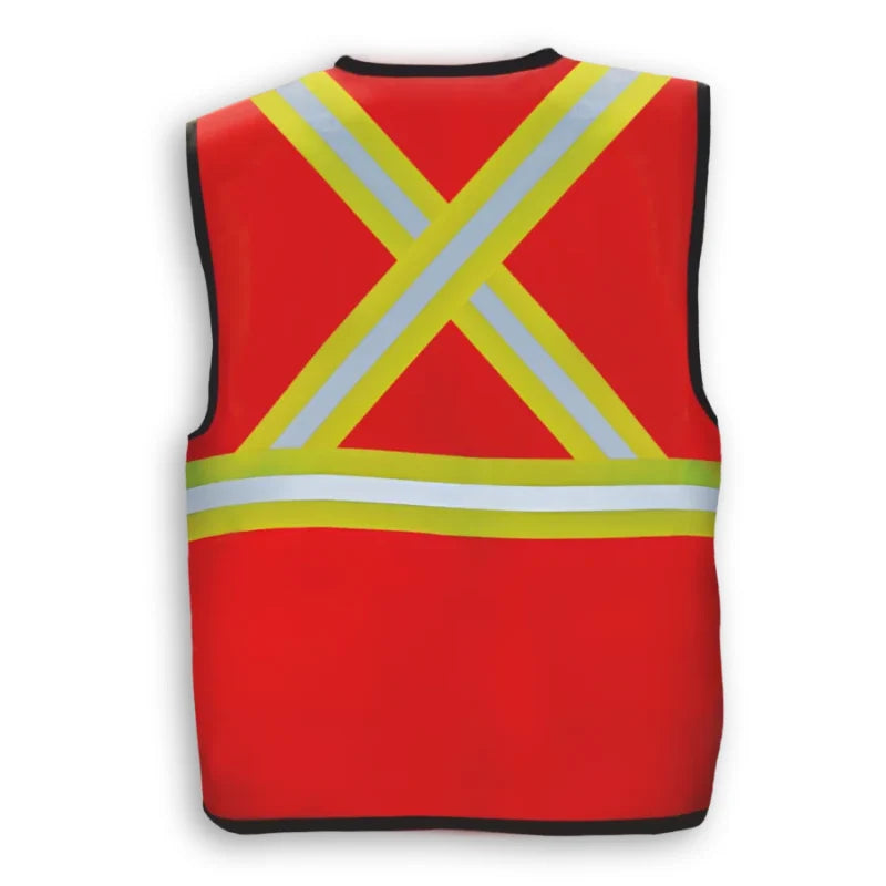 Big K Clothing® Polyester Kid’s Safety Vest - Orange - BK010KIDS