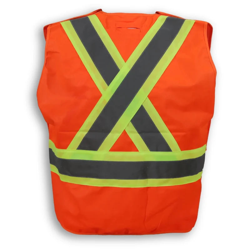 Big K Clothing® High Visibility 100% Polyester Snap Safety Vest - BK139