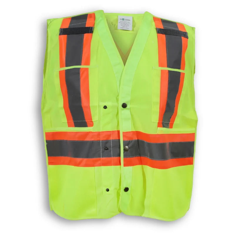 Big K Clothing® High Visibility 100% Polyester Snap Safety Vest - BK139