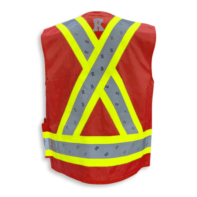 Big K Clothing® High Visibility 100% Cotton Supervisor Safety Vest - BK222