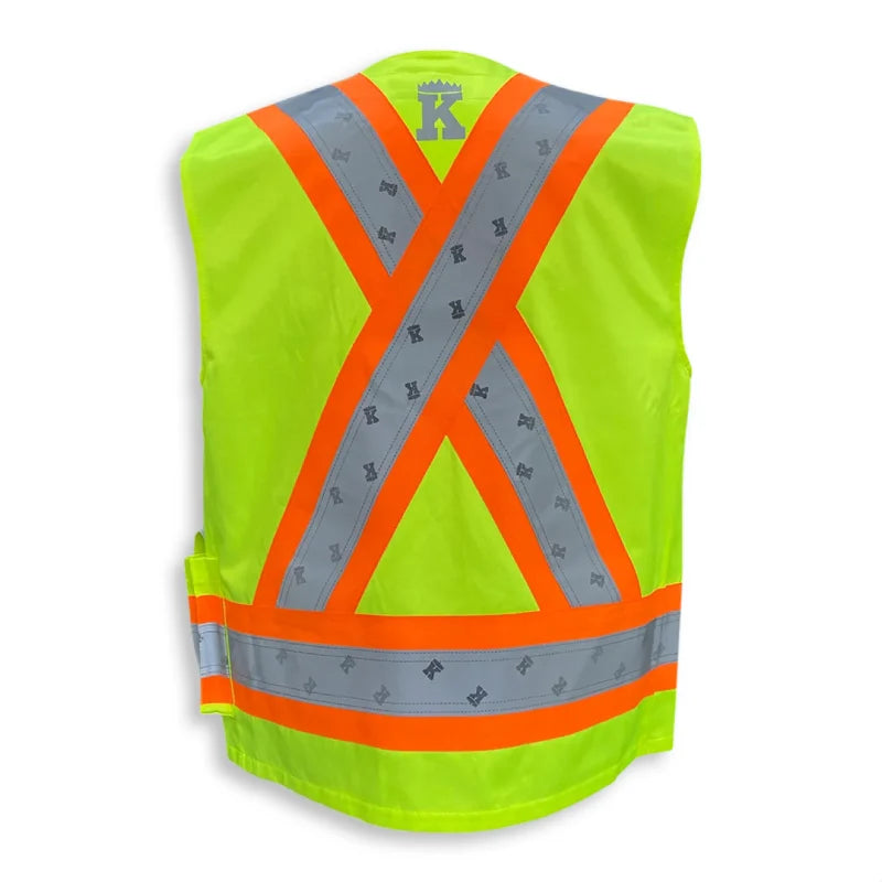 Big K Clothing® High Visibility 100% Cotton Supervisor Safety Vest - BK222