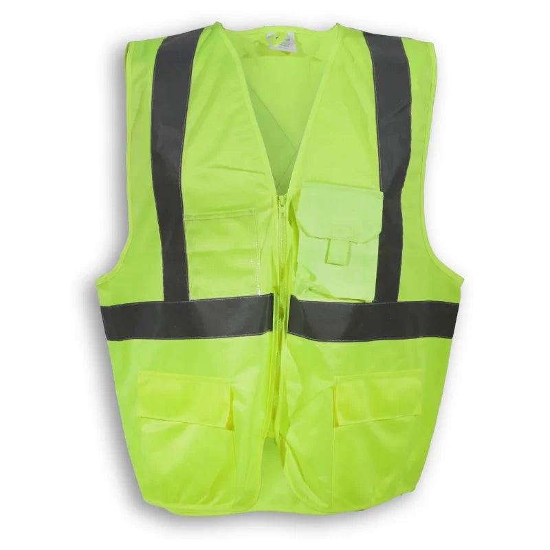 Big K Clothing® High Visibility 100% Polyester Zipper Front Safety Vest - BK202