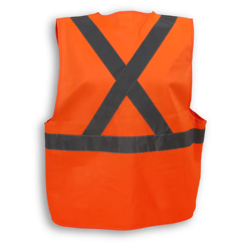 Big K Clothing® High Visibility 100% Polyester Zipper Front Safety Vest - BK202