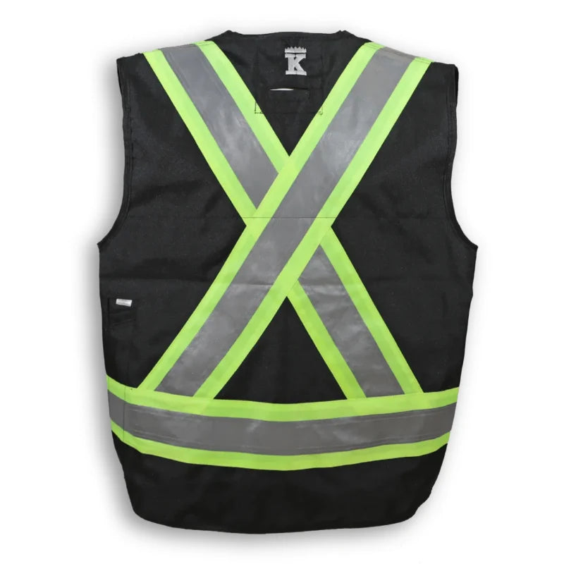 Big K Clothing® High Visibility 300D Polyester Surveyor Safety Vest - BK402