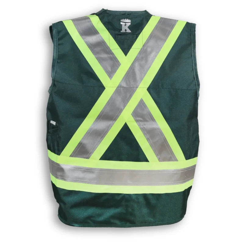 Big K Clothing® High Visibility 300D Polyester Surveyor Safety Vest - BK402