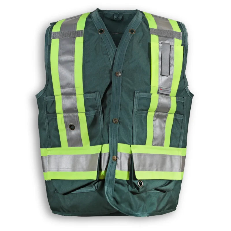 Big K Clothing® High Visibility 300D Polyester Surveyor Safety Vest - BK402