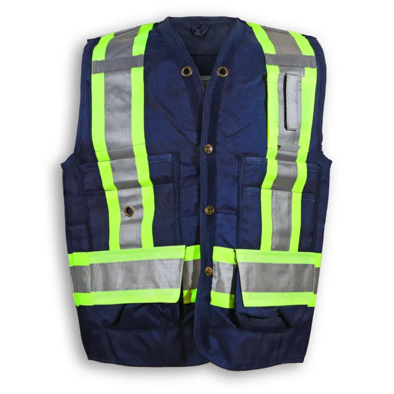 Big K Clothing® High Visibility 300D Polyester Surveyor Safety Vest - BK402