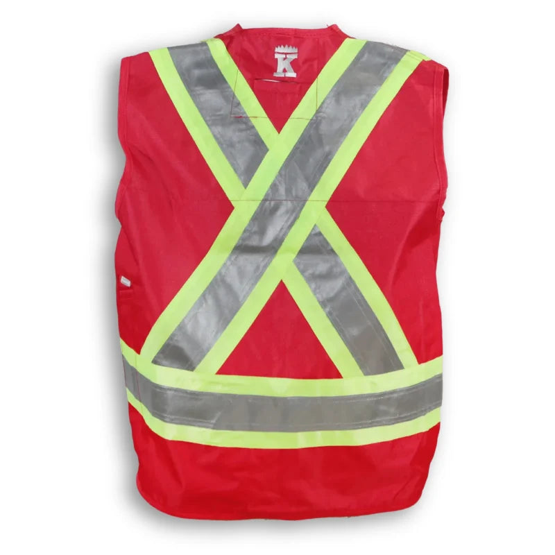 Big K Clothing® High Visibility 300D Polyester Surveyor Safety Vest - BK402