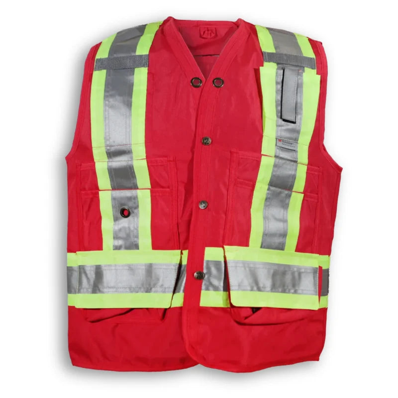 Big K Clothing® High Visibility 300D Polyester Surveyor Safety Vest - BK402
